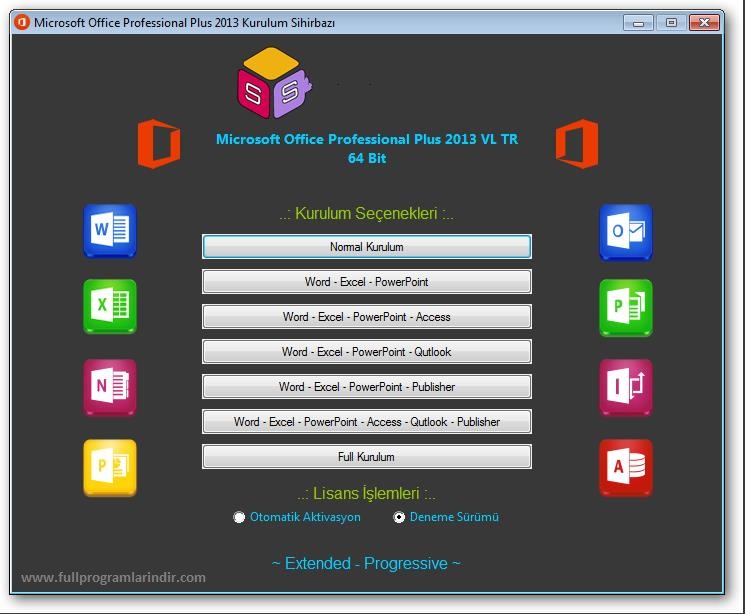 Weböğrenci Office 2013 Katılımsız Pro VL Türkçe 32x64Bit Aralık 2015
