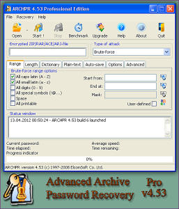 advanced archive password recovery 4.50