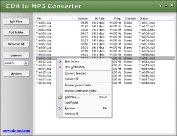 convert cda to mp3 online