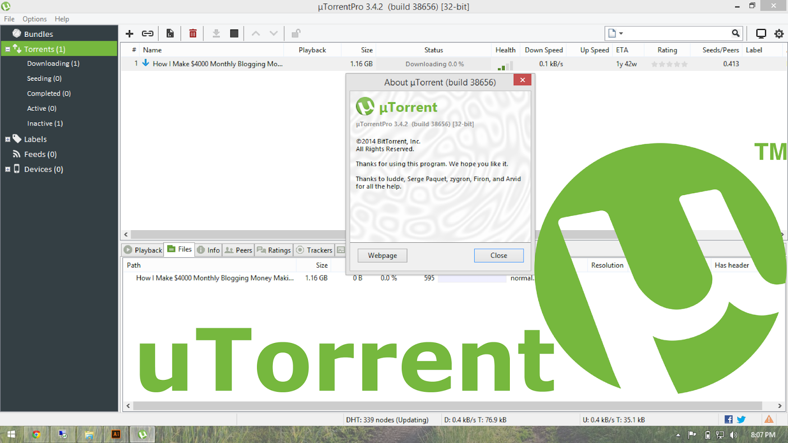 uTorrent Pro Full Türkçe 3.5.5 Build 45672