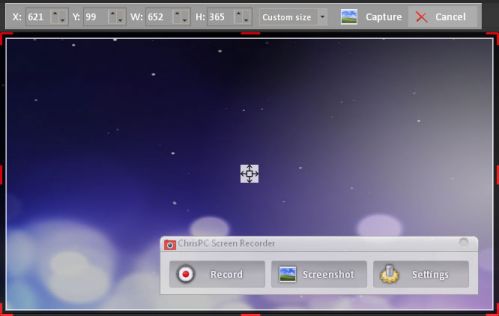 ChrisPC Screen Recorder Full 1.50 Ekran + Video Kaydetme